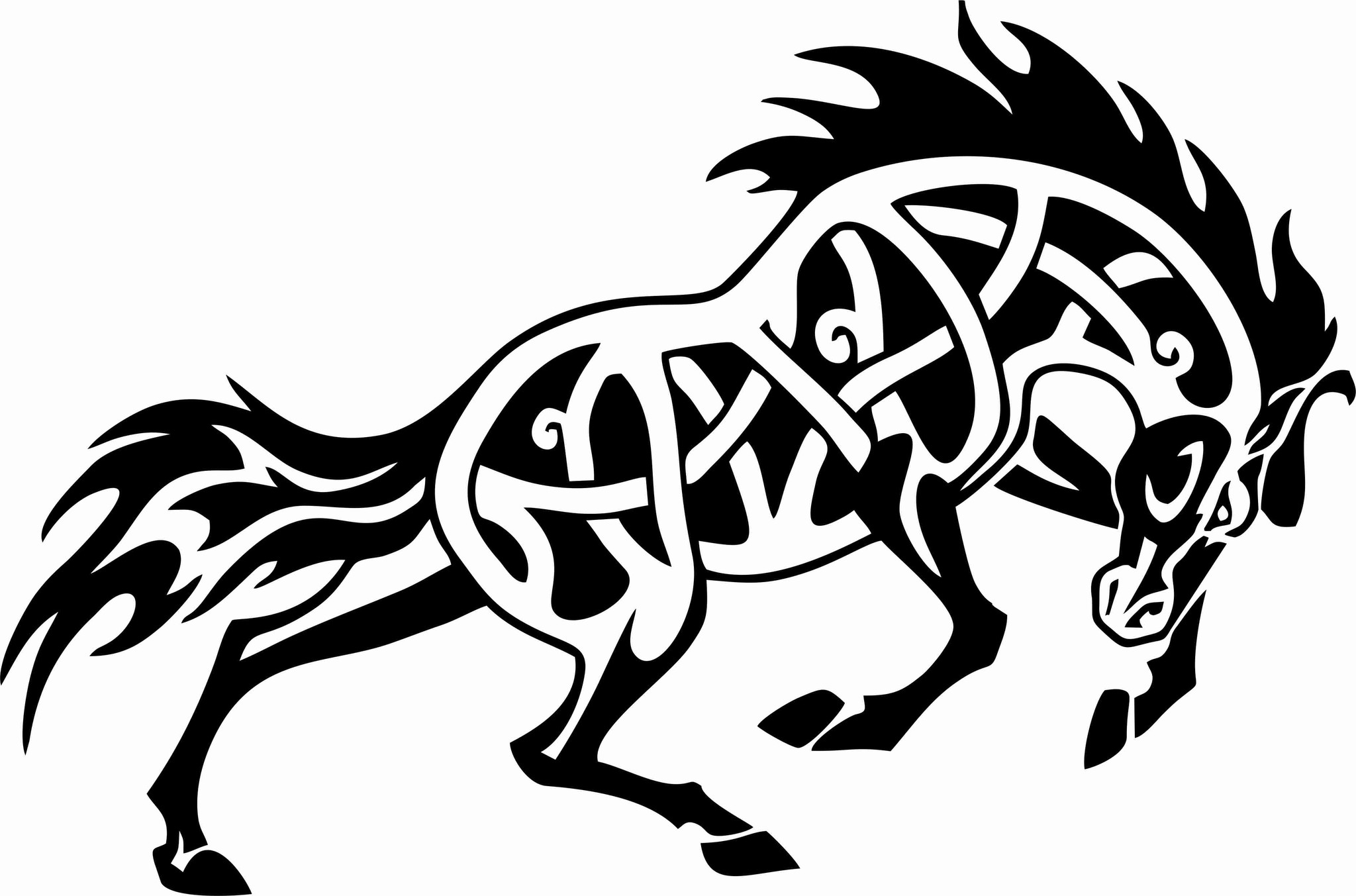 Лошадь в кельтском стиле