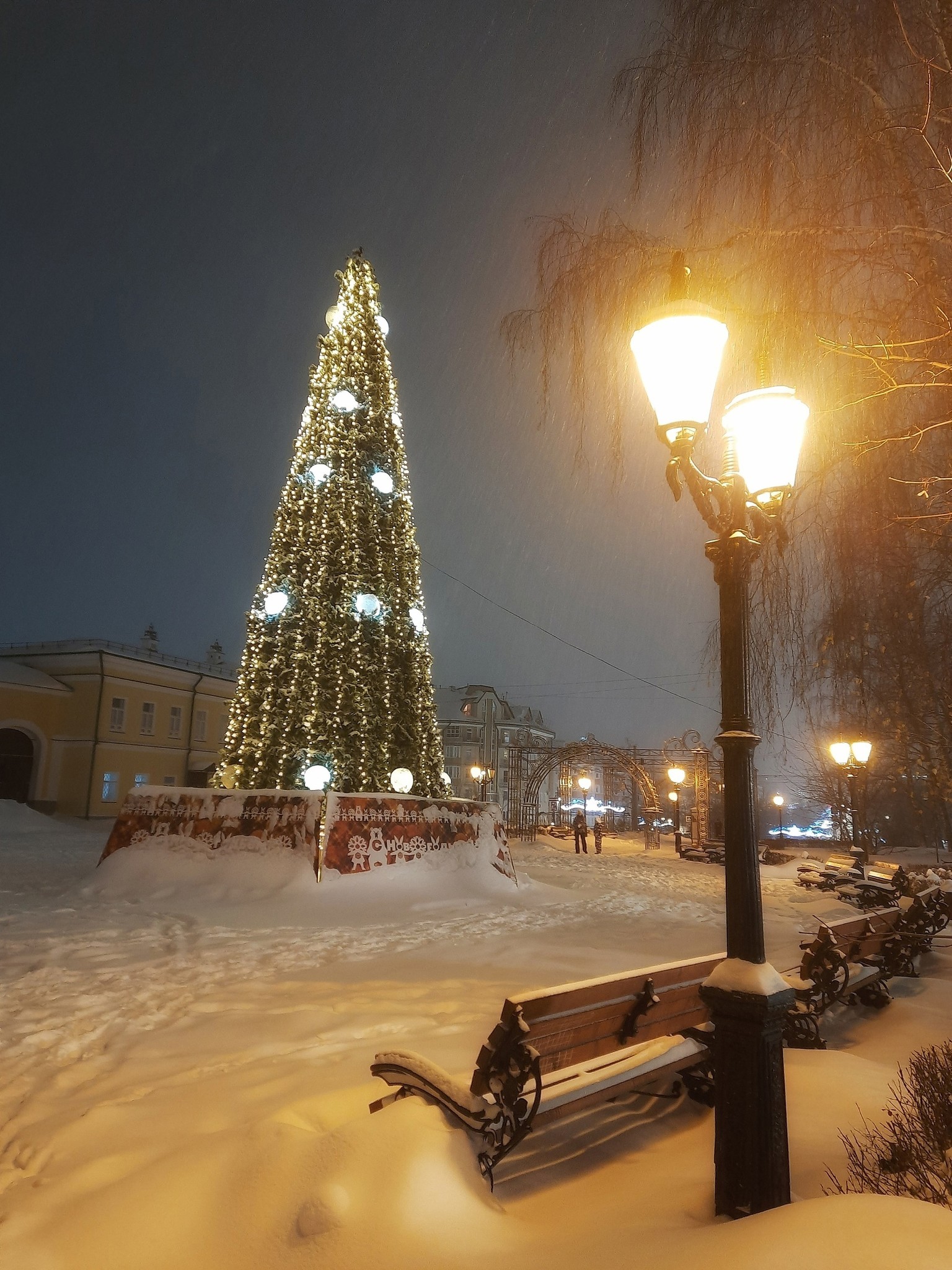 Набережная Пермь зима