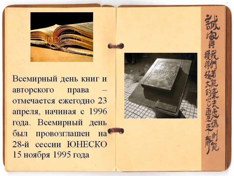 23 апреля день книги презентация